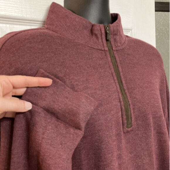 Joseph Abboud Men's 1X Long Sleeve Zipper Classic fit Collared Sweater Top - Picture 4 of 16